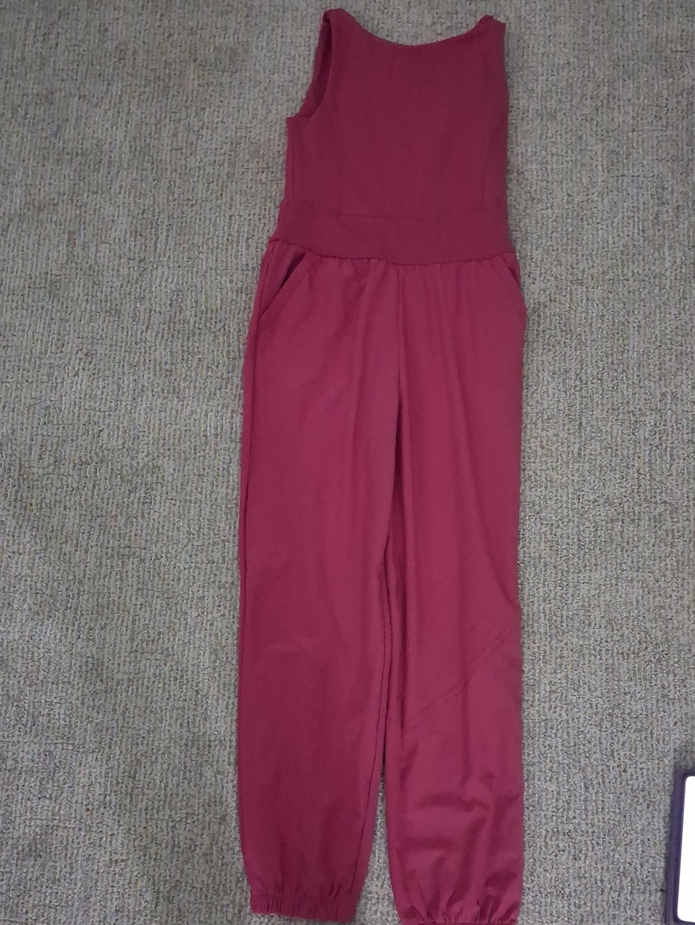 abercrombie kids ( GIRLS! ) Sleeveless Jumpsuit in Deep Rose